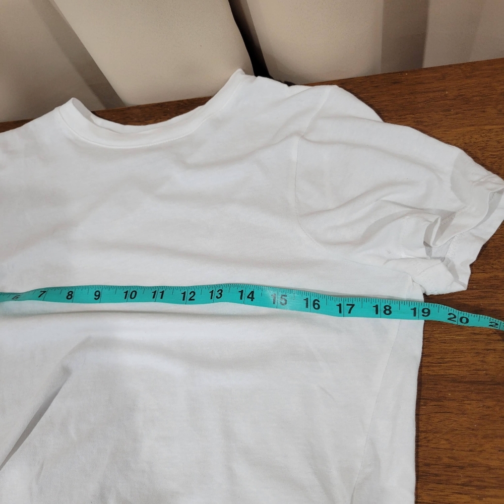 Madewell Softfade Cotton Boxy-Crop Tee NG580 Size XS White NWT - Picture 9 of 10